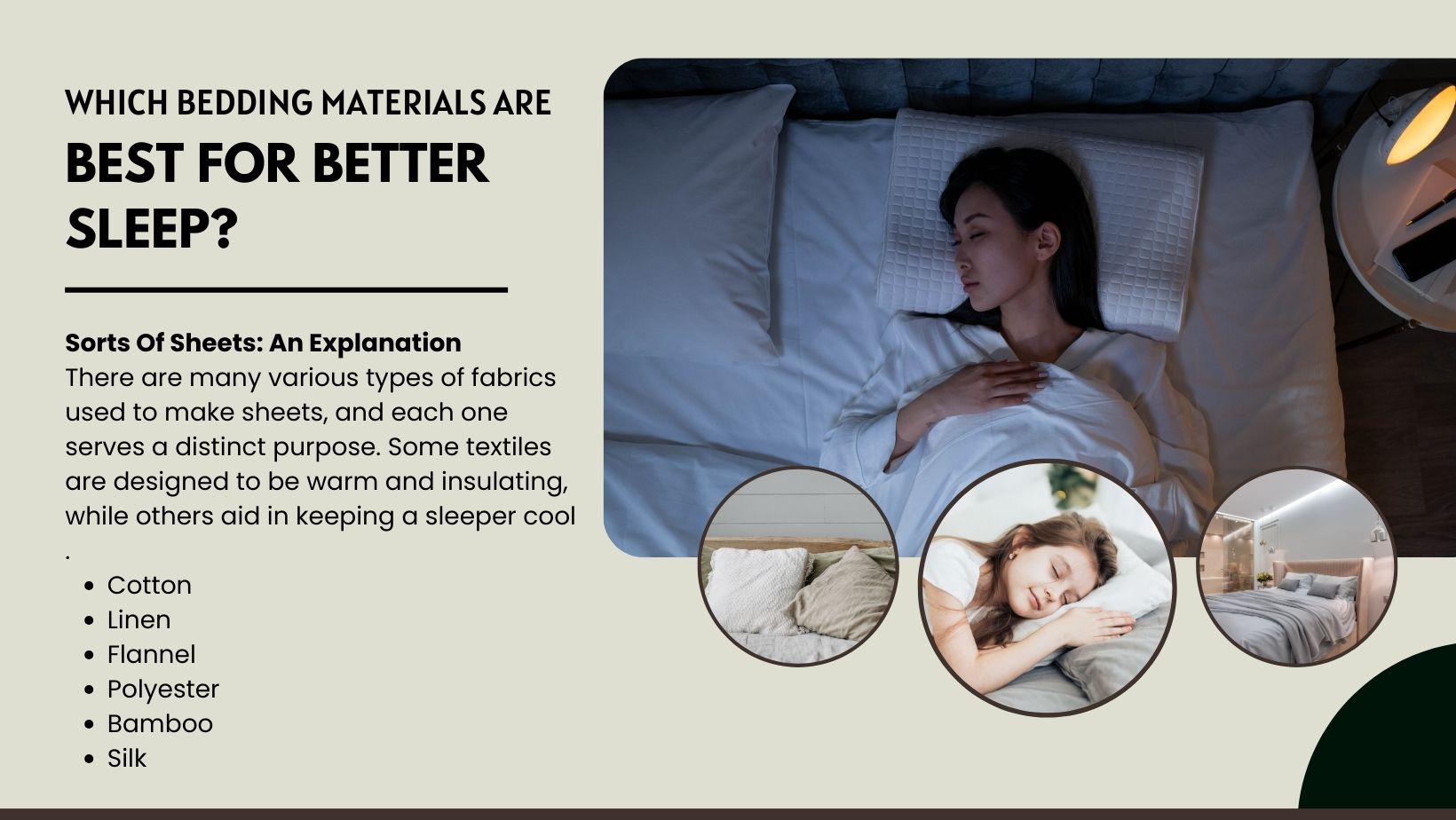 Which Bedding Materials Are Best for Better Sleep?